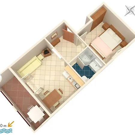 דירה With Parking Space - Makarska - 2709 באסקה וודה